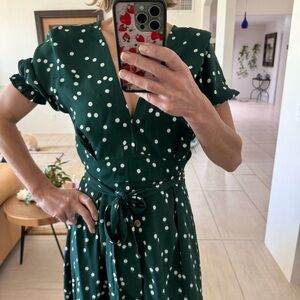 Faithful The Brand Farah Linnea Dot Maxi Dress Size 4